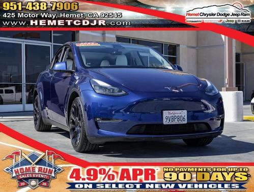 Blue 2023 Tesla Model Y Long Range
