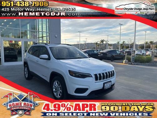 Bright White Clearcoat 2020 Jeep Cherokee Latitude