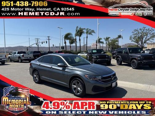 Platinum Gray Metallic 2024 Volkswagen Jetta 1.5T SE