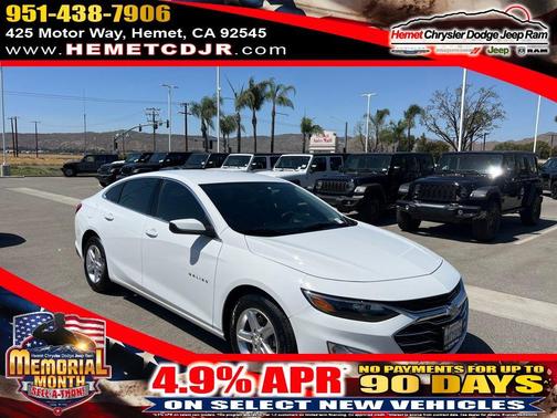 Summit White 2023 Chevrolet Malibu 1LS