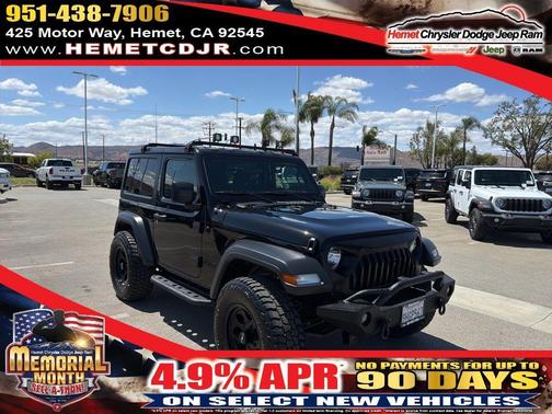 Black Clearcoat 2023 Jeep Wrangler Sport