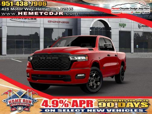 Molten Red Pearlcoat 2026 RAM 1500 Big Horn/Lone Star