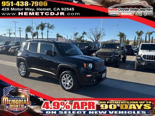 Black Clearcoat 2023 Jeep Renegade Latitude