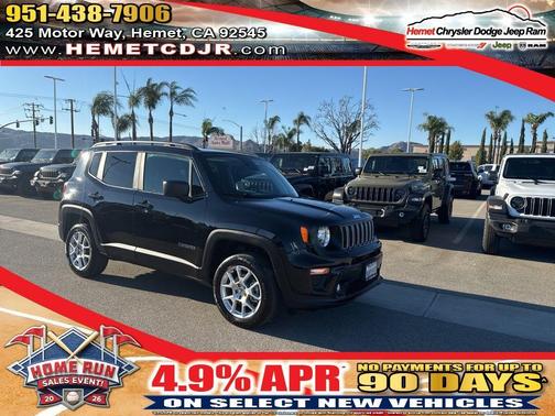 Black Clearcoat 2023 Jeep Renegade Latitude
