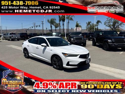 Platinum White Pearl 2024 Acura Integra A-Spec Technology