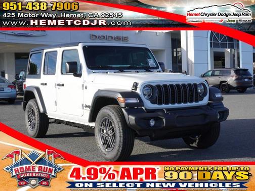 Bright White Clearcoat 2026 Jeep Wrangler Sport