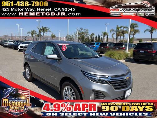 Sterling Gray Metallic 2024 Chevrolet Equinox LT