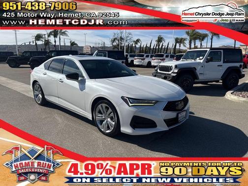 Silver 2022 Acura TLX Technology