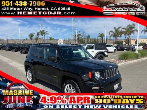 Black Clearcoat 2023 Jeep Renegade Latitude