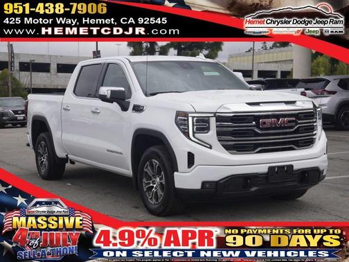 Summit White 2025 GMC Sierra 1500 SLT