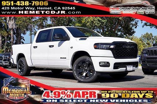 Bright White Clearcoat 2026 RAM 1500 Big Horn/Lone Star