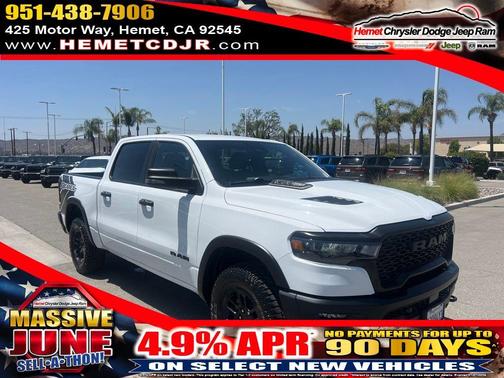 Bright White Clearcoat 2025 RAM 1500 Rebel