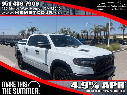 Bright White Clearcoat 2025 RAM 1500 Rebel