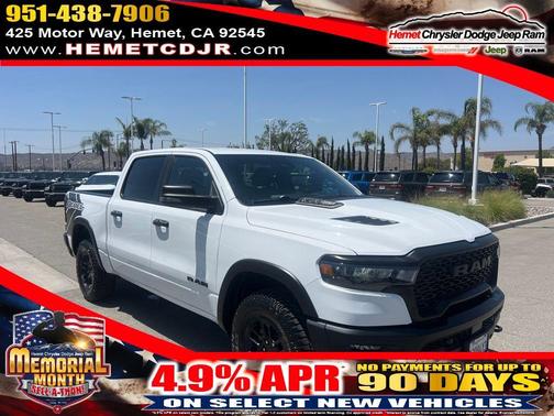 Bright White Clearcoat 2025 RAM 1500 Rebel