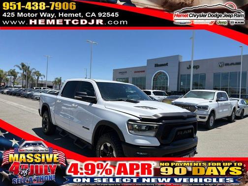Bright White Clearcoat 2021 RAM 1500 Rebel