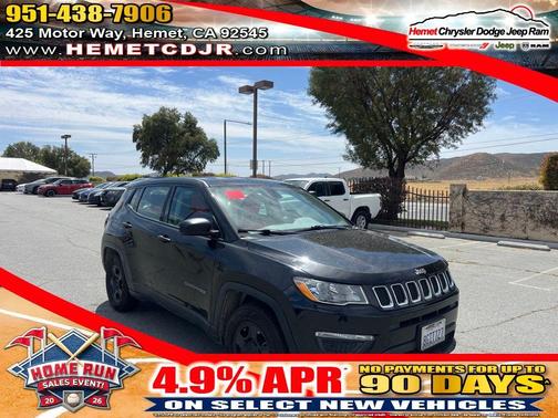 Diamond Black 2018 Jeep Compass Sport