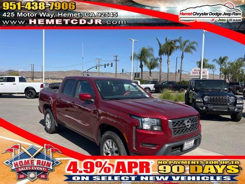 Cardinal Red Metallic 2023 Nissan Frontier SV