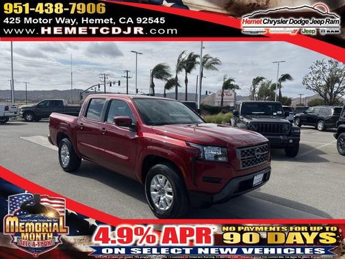 Cardinal Red Metallic 2023 Nissan Frontier SV