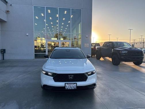 White 2024 Honda Accord Hybrid Sport