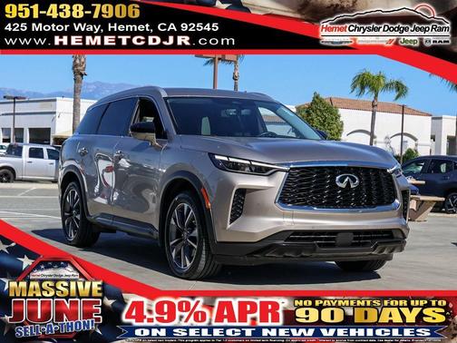 Warm Titanium 2023 INFINITI QX60 Luxe