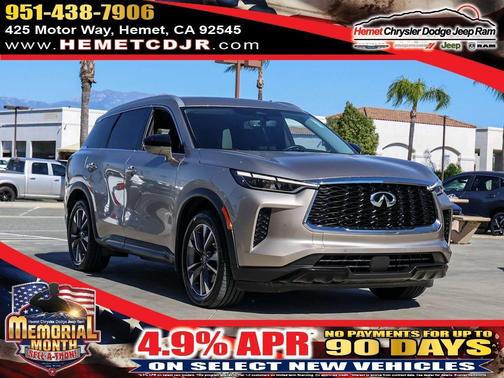 Warm Titanium 2023 INFINITI QX60 Luxe