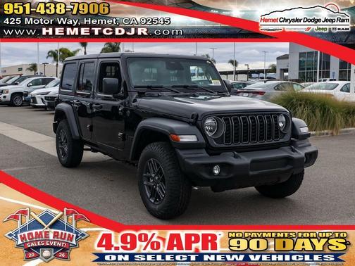 Black Clearcoat 2026 Jeep Wrangler Sport