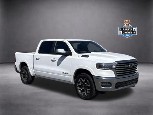 Bright White Clearcoat 2025 RAM 1500 Laramie