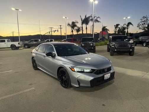 Solar Silver Metallic 2025 Honda Civic Sport