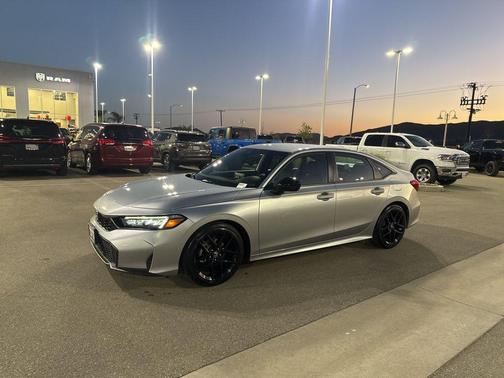 Solar Silver Metallic 2025 Honda Civic Sport
