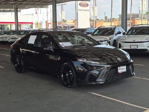 Midnight Black Metallic 2025 Toyota Camry SE