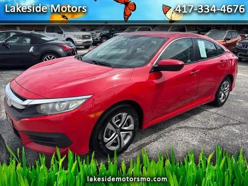 Red 2018 Honda Civic LX