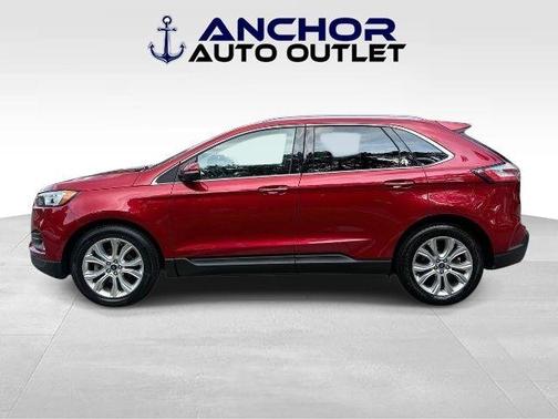 Rapid Red Metallic Tinted Clearcoat 2020 Ford Edge Titanium
