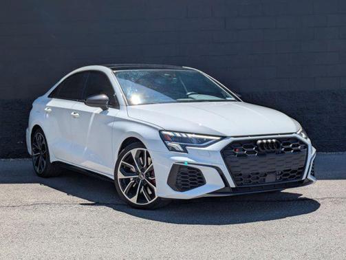 Glacier White Metallic 2024 Audi S3 Premium Plus TFSI quattro S tronic