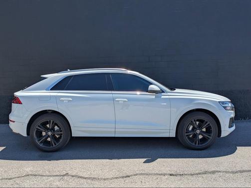 Glacier White Metallic 2022 Audi Q8 55 Premium