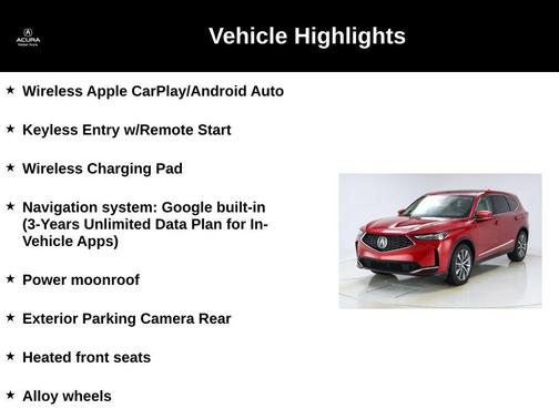 2025 Acura MDX Technology Package