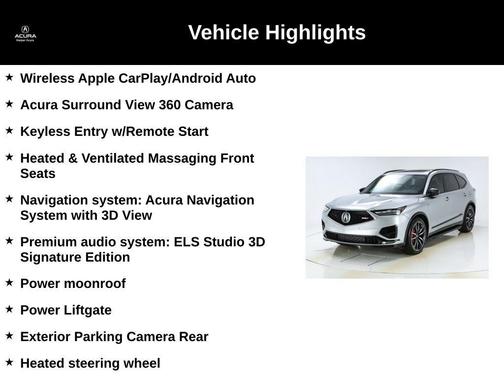 2024 Acura MDX Type S w/Advance Package