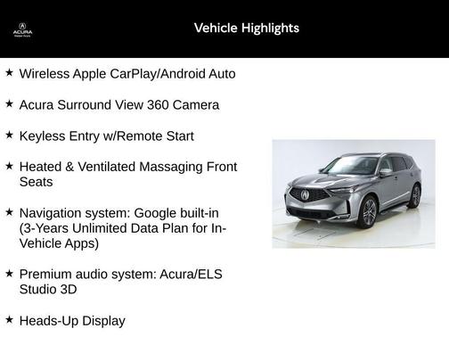 2025 Acura MDX Advance Package
