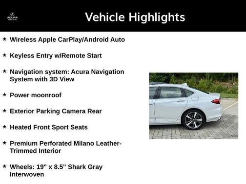 2025 Acura TLX Technology