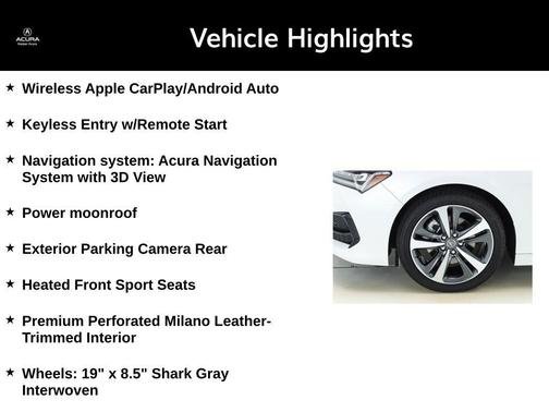 2025 Acura TLX Technology