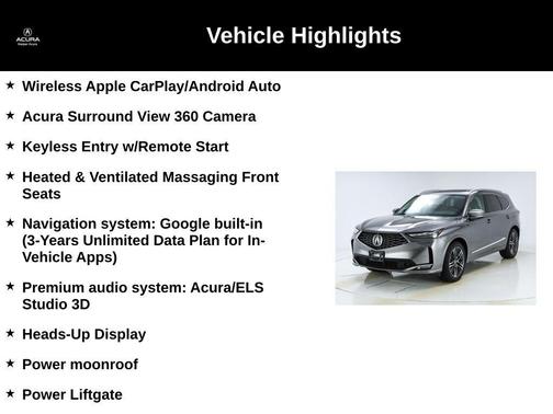 2025 Acura MDX Advance Package