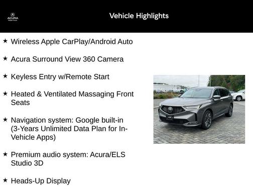 2025 Acura MDX Advance Package
