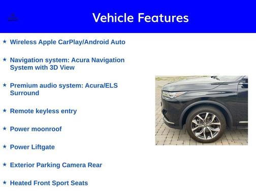 Majestic Black Pearl 2023 Acura MDX Technology