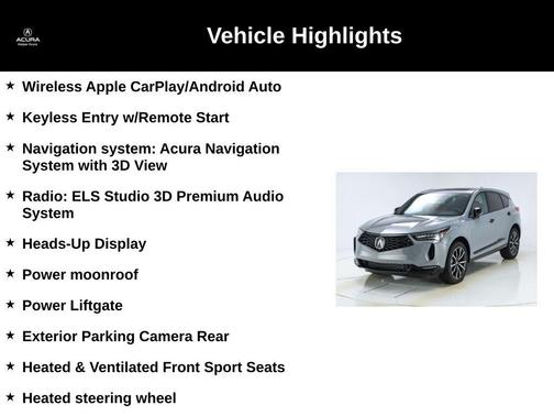 2025 Acura RDX A-Spec Advance Package