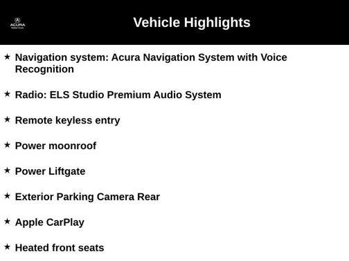 2019 Acura RDX Technology Package