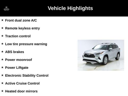 Celestial Silver Metallic 2024 Toyota Highlander Platinum