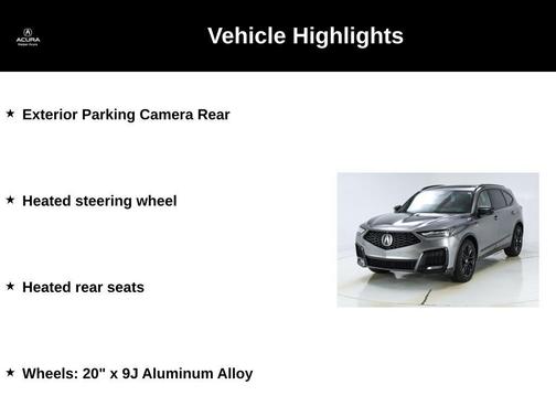 Liquid Carbon Metallic 2026 Acura MDX A-Spec Advance Package