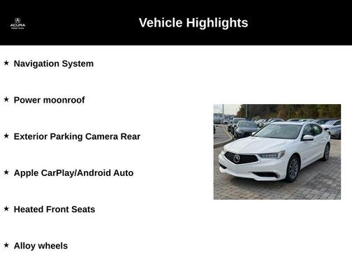 2018 Acura TLX Technology