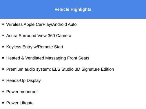 2025 Acura MDX Type S w/Advance Package