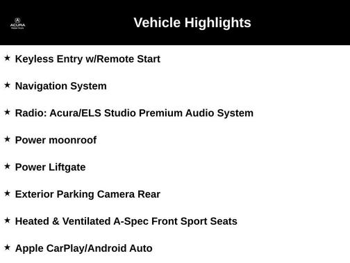 2020 Acura MDX 3.5L Technology & A-Spec Pkgs