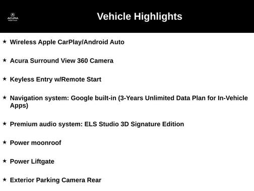 2025 Acura MDX Type S w/Advance Package
